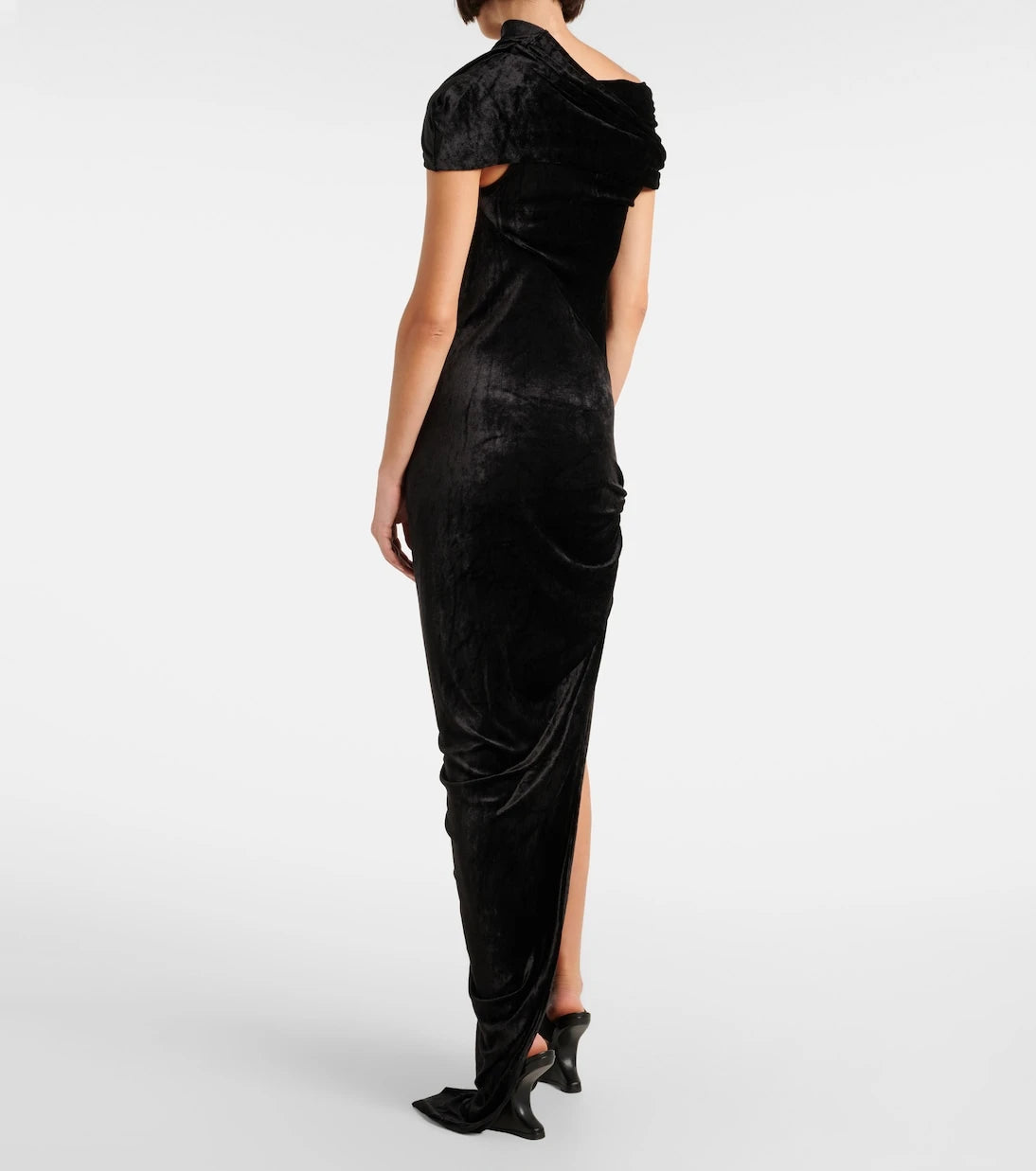 Rick Owens - Lola asymmetric velvet gown