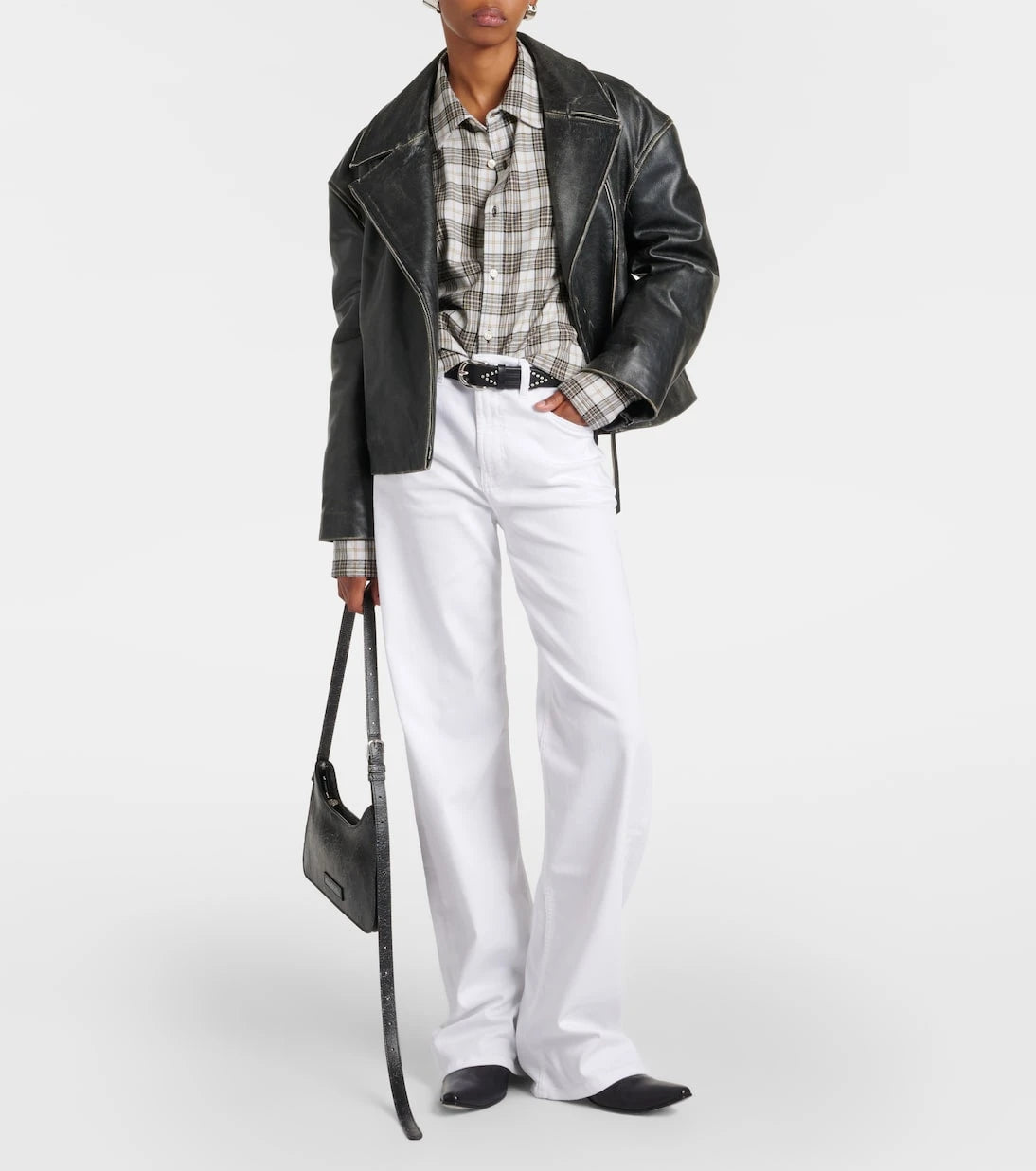 AG Jeans - New Baggy Wide high-rise wide-leg jeans