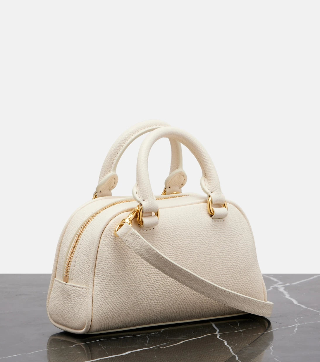 Valentino Garavani - VLogo Mini leather top-handle bag