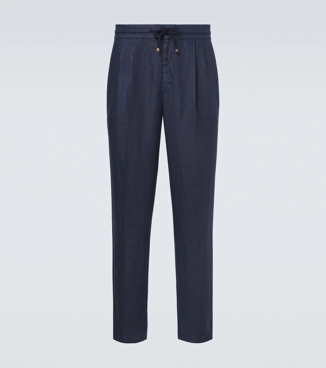 Brunello Cucinelli - Linen gabardine tapered pants