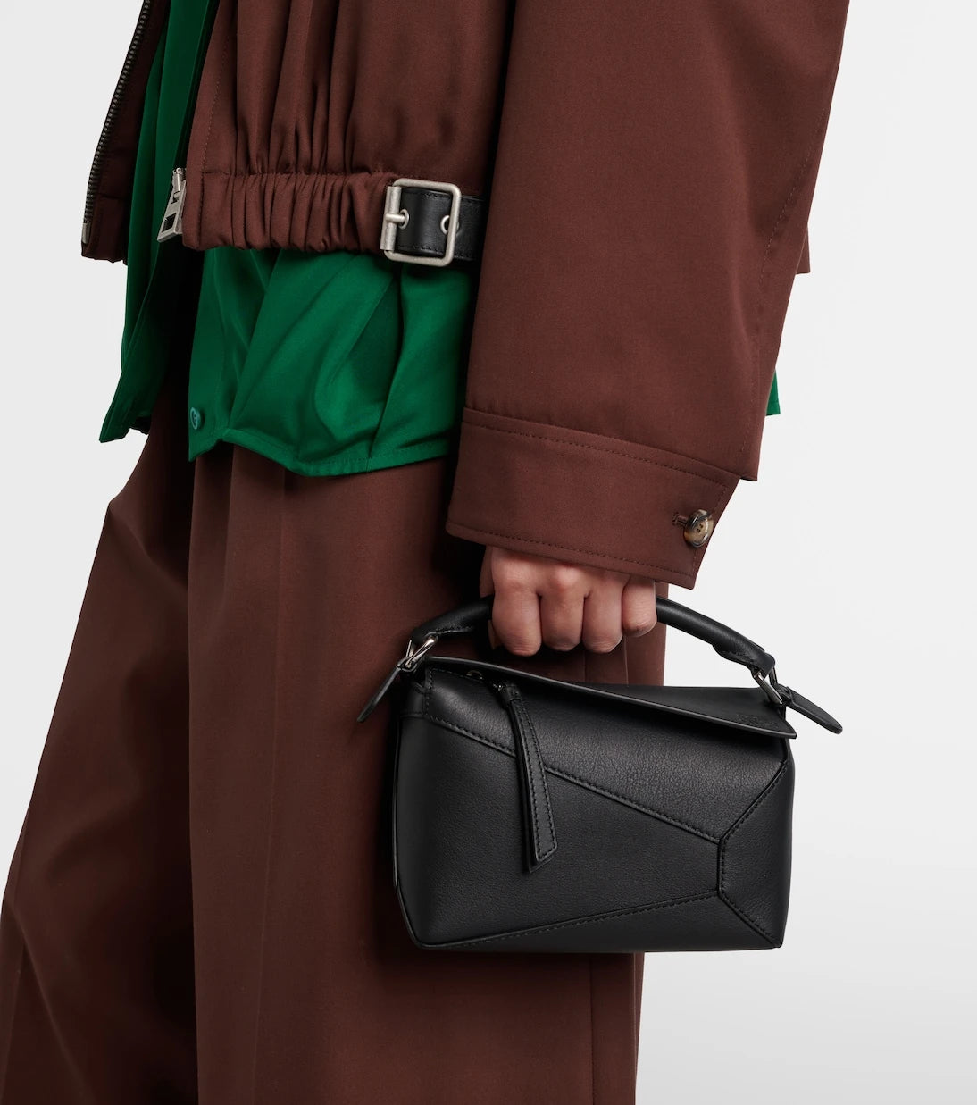 Loewe - Puzzle Edge Mini leather top-handle bag
