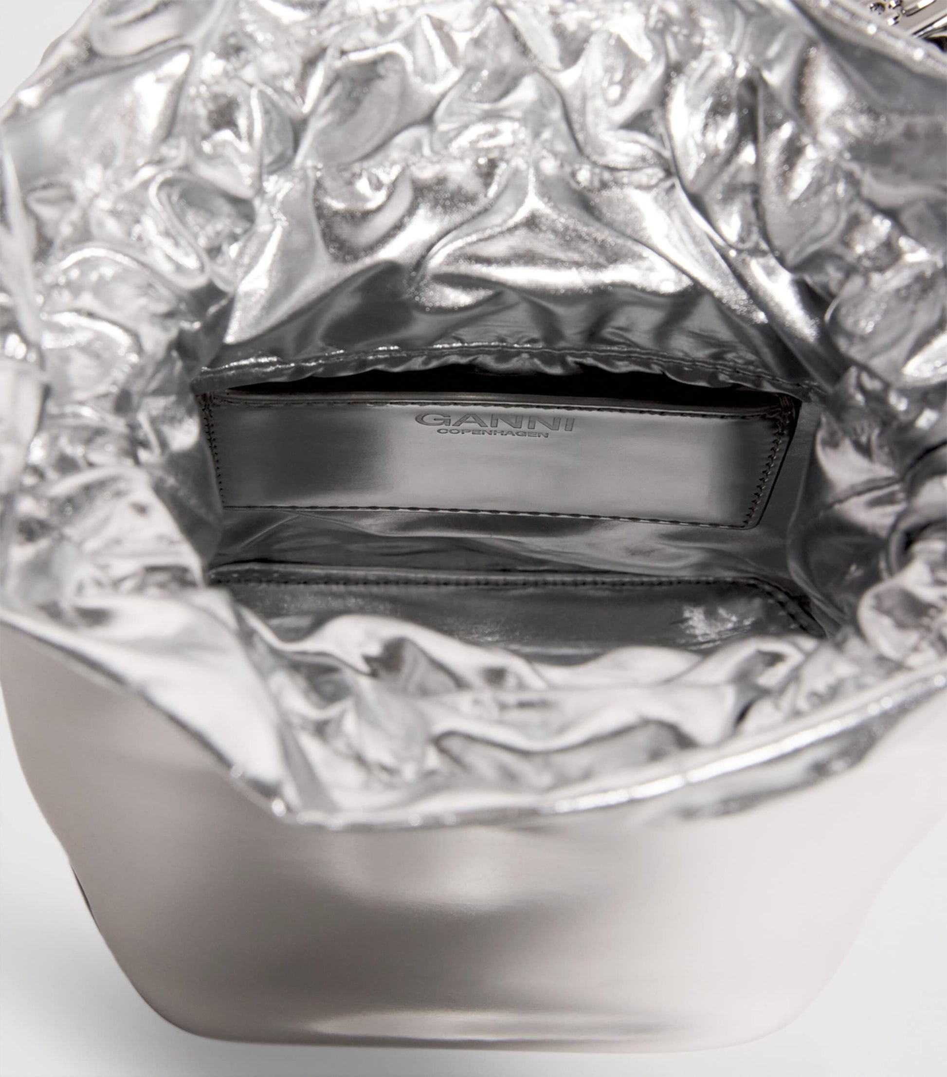 Silver Mini Bou Bucket Bag