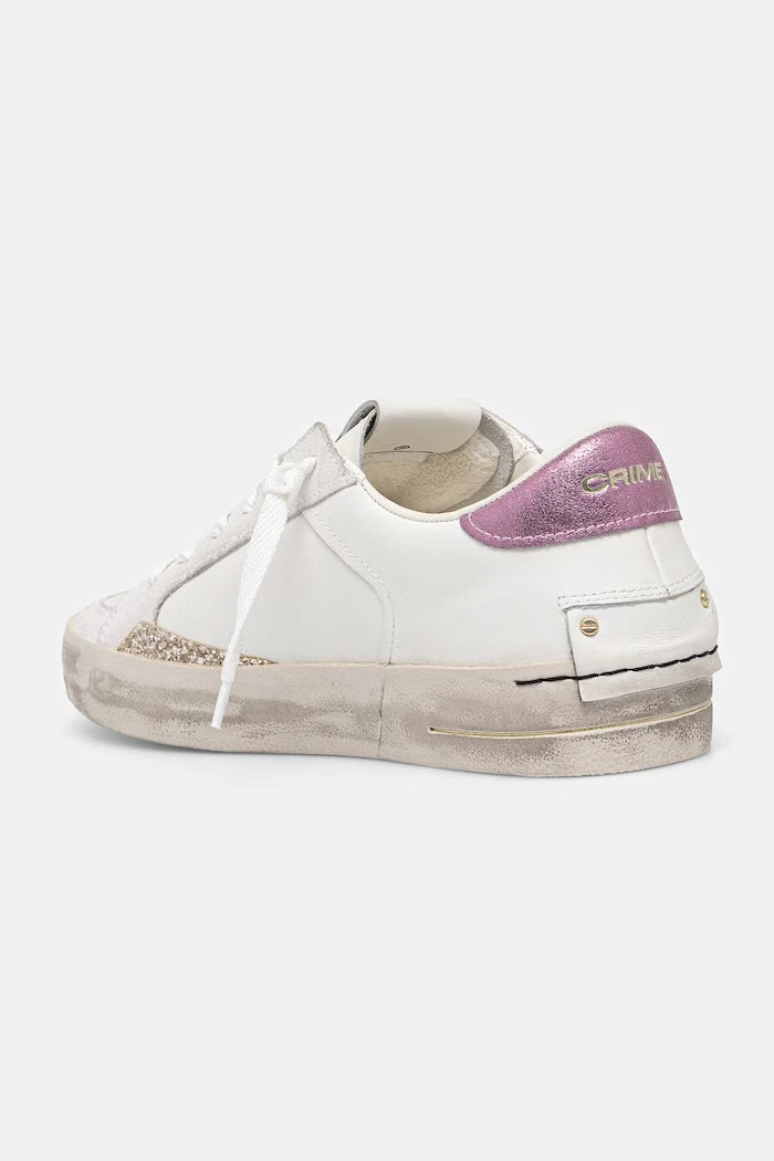 Crime London SK8 DELUXE kadın deri spor ayakkabı