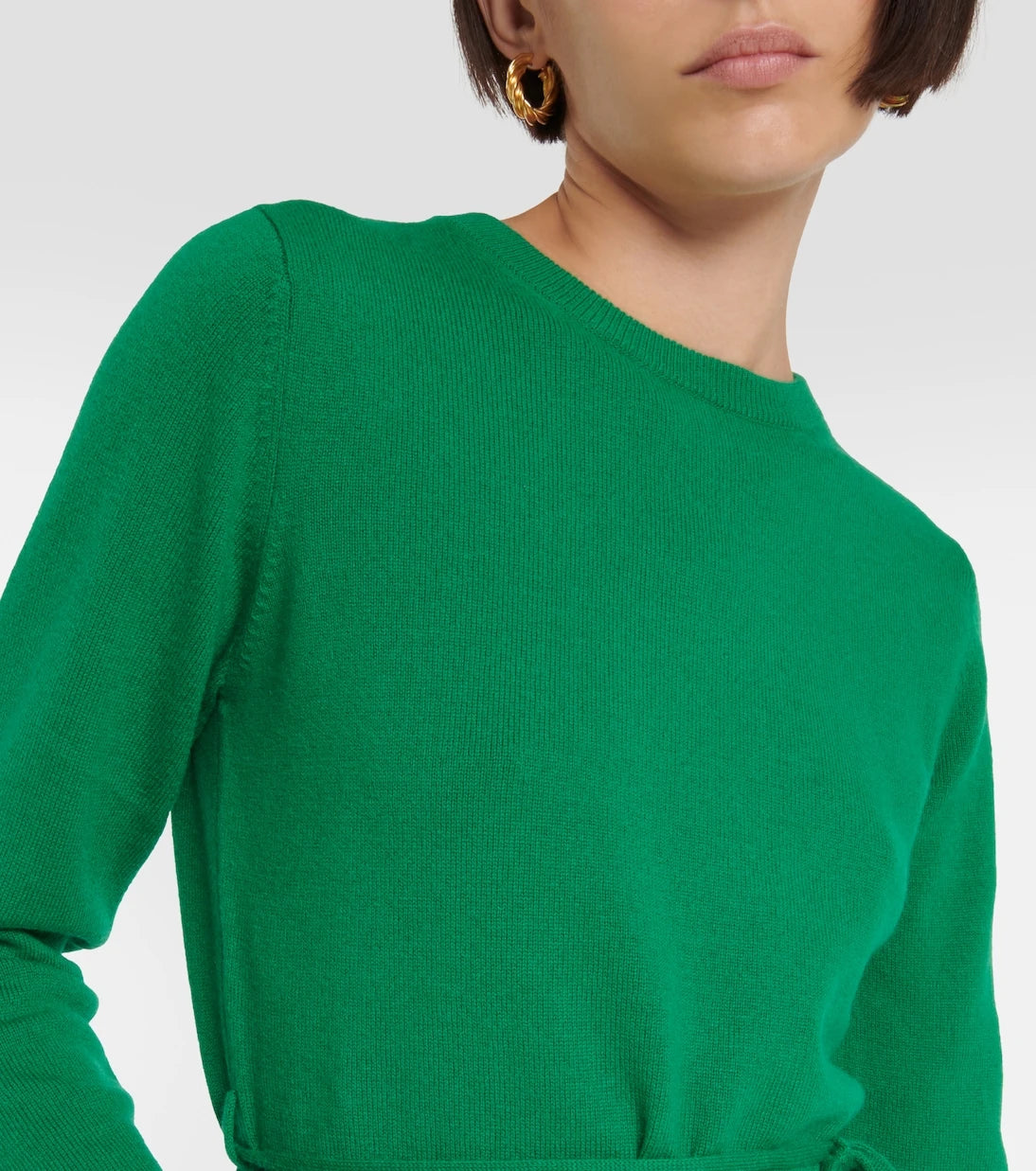 Jardin des Orangers - Belted wool and cashmere sweater
