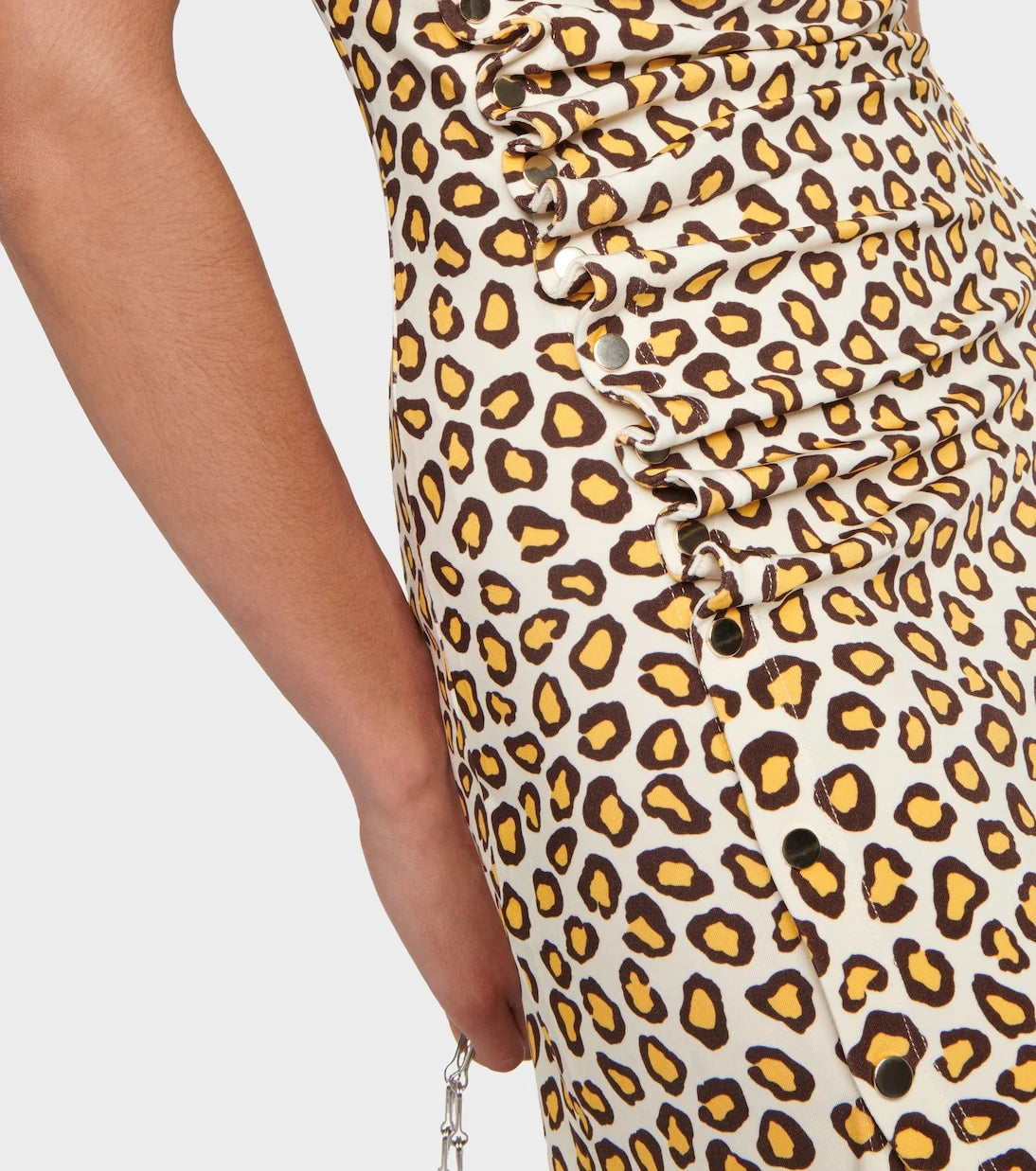 Rabanne - Leopard-print jersey midi dress