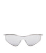 Silver Flash Cat Eye Sunglasses