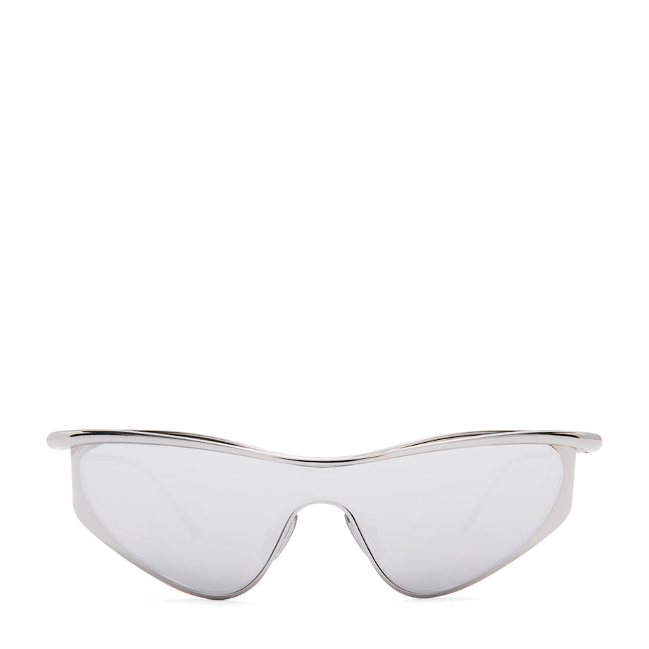 Silver Flash Cat Eye Sunglasses