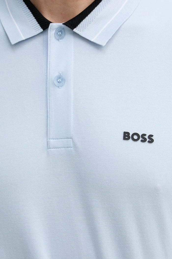 BOSS Green erkek pamuk elastan polo yaka tişört