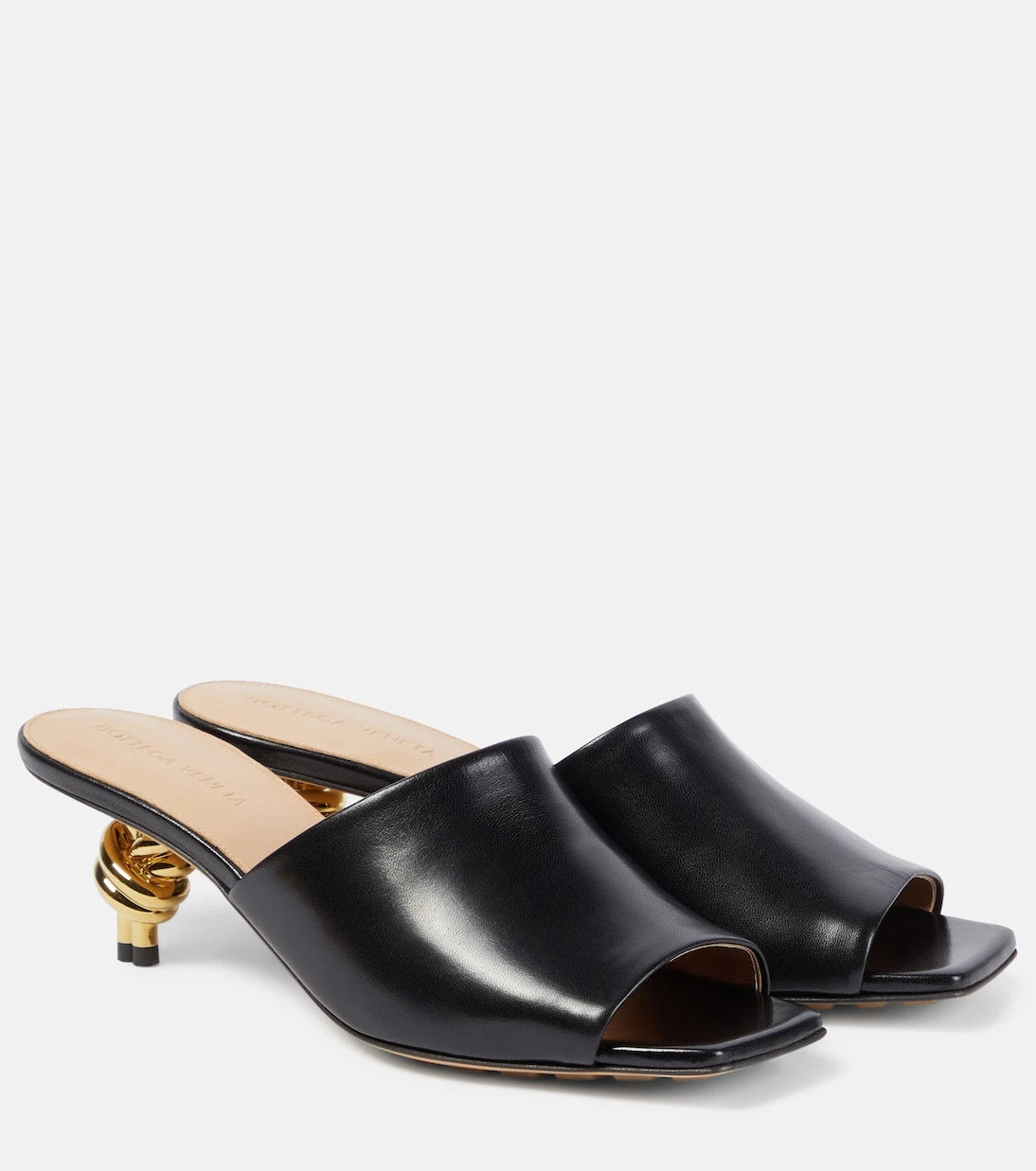 Bottega Veneta - Knot 45 leather mules