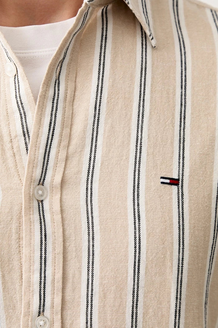 Tommy Jeans erkek keten gömlek