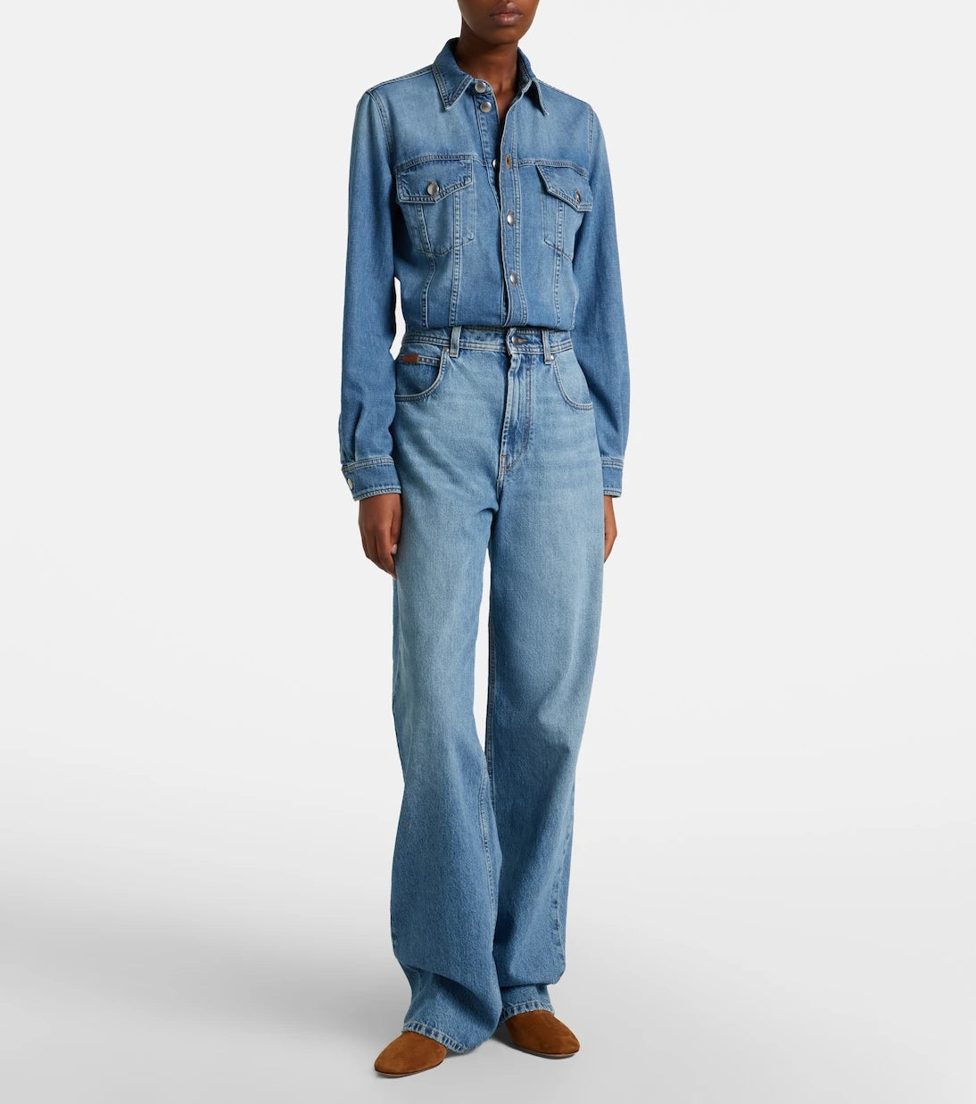 Tod's - High-rise wide-leg jeans