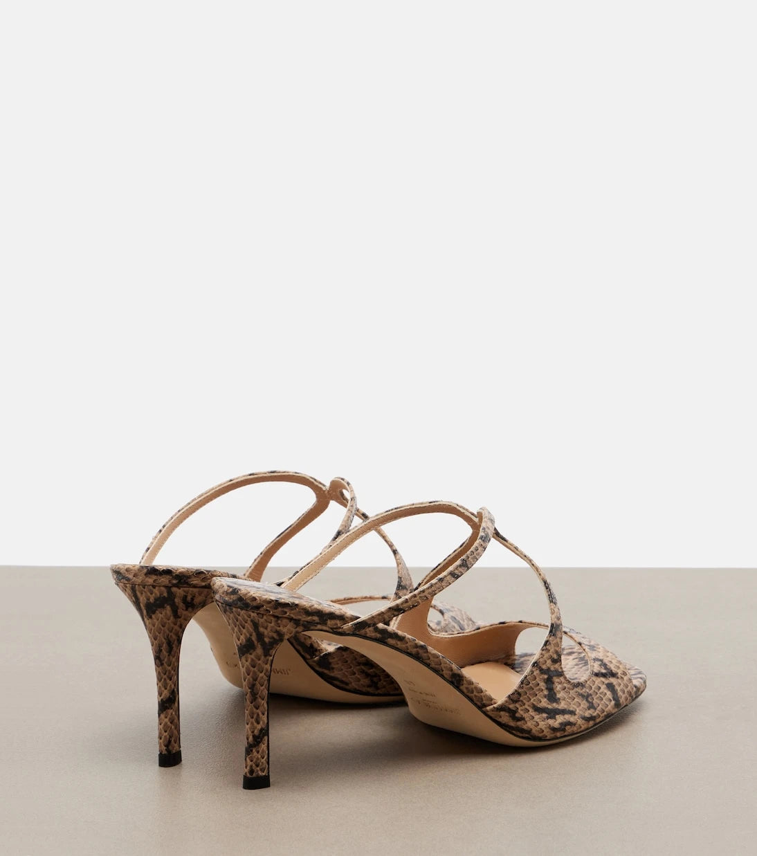 Jimmy Choo - Anise snake-effect leather mules