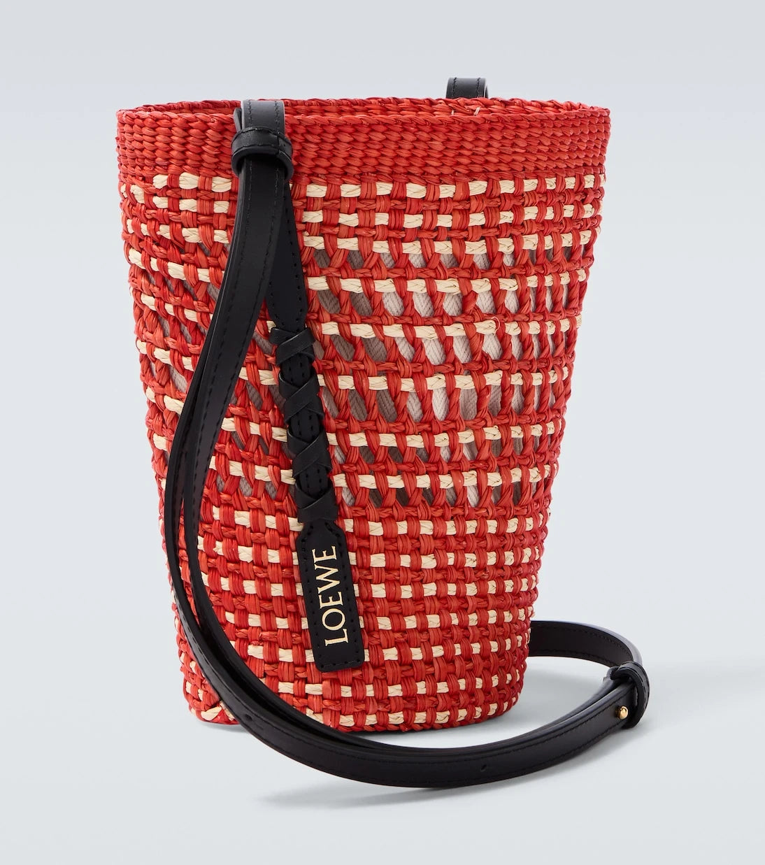 Loewe - حقيبة كتف باولا أيبزا بحواف جلدية