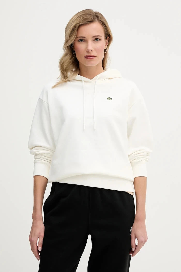 Lacoste суичър с качулка дамски от памук