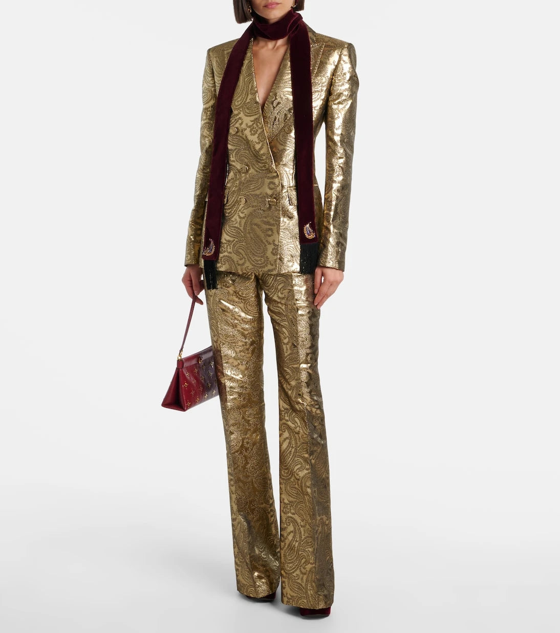 Etro - Paisley brocade flared pants