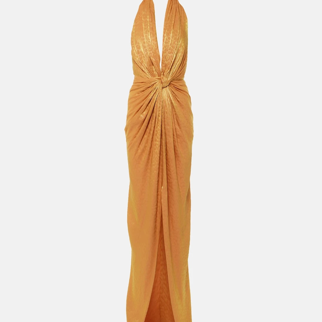 Costarellos - Joa gathered halterneck gown