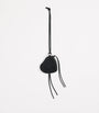 Balenciaga Black Leather Le City Heart Bag Charm