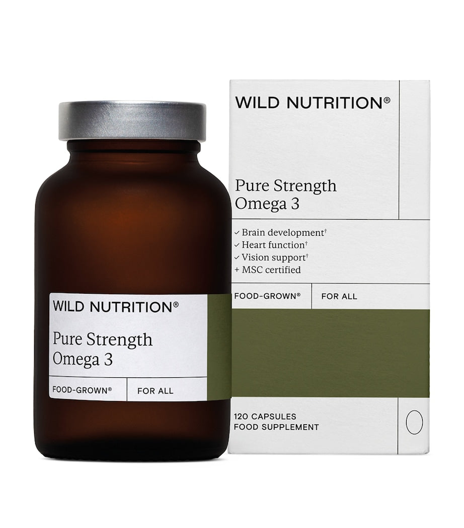 Wild Nutrition Food-Grown Pure Strength Omega 3 (120 Capsules)