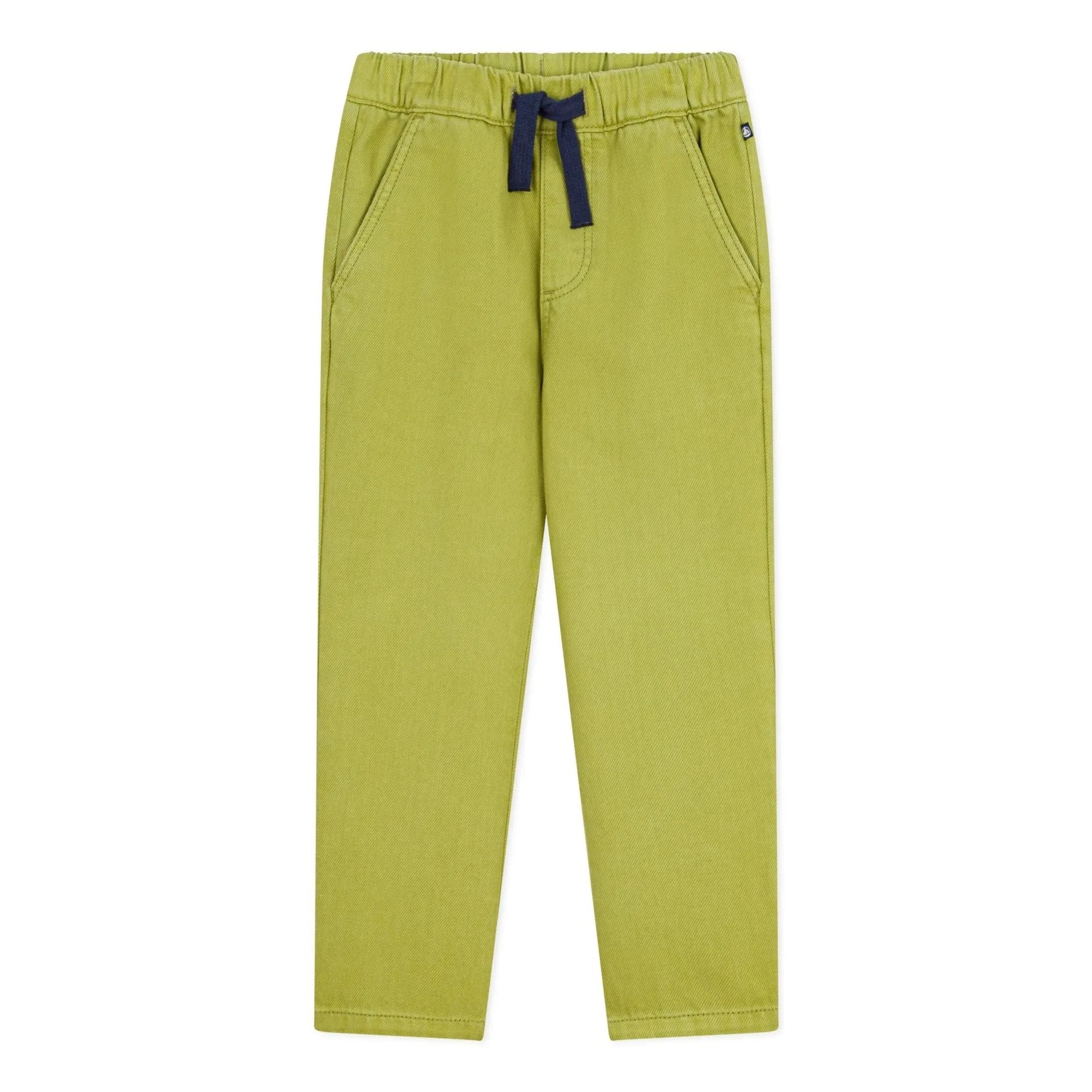Petit Bateau - Straight Twill Pants | Olive
