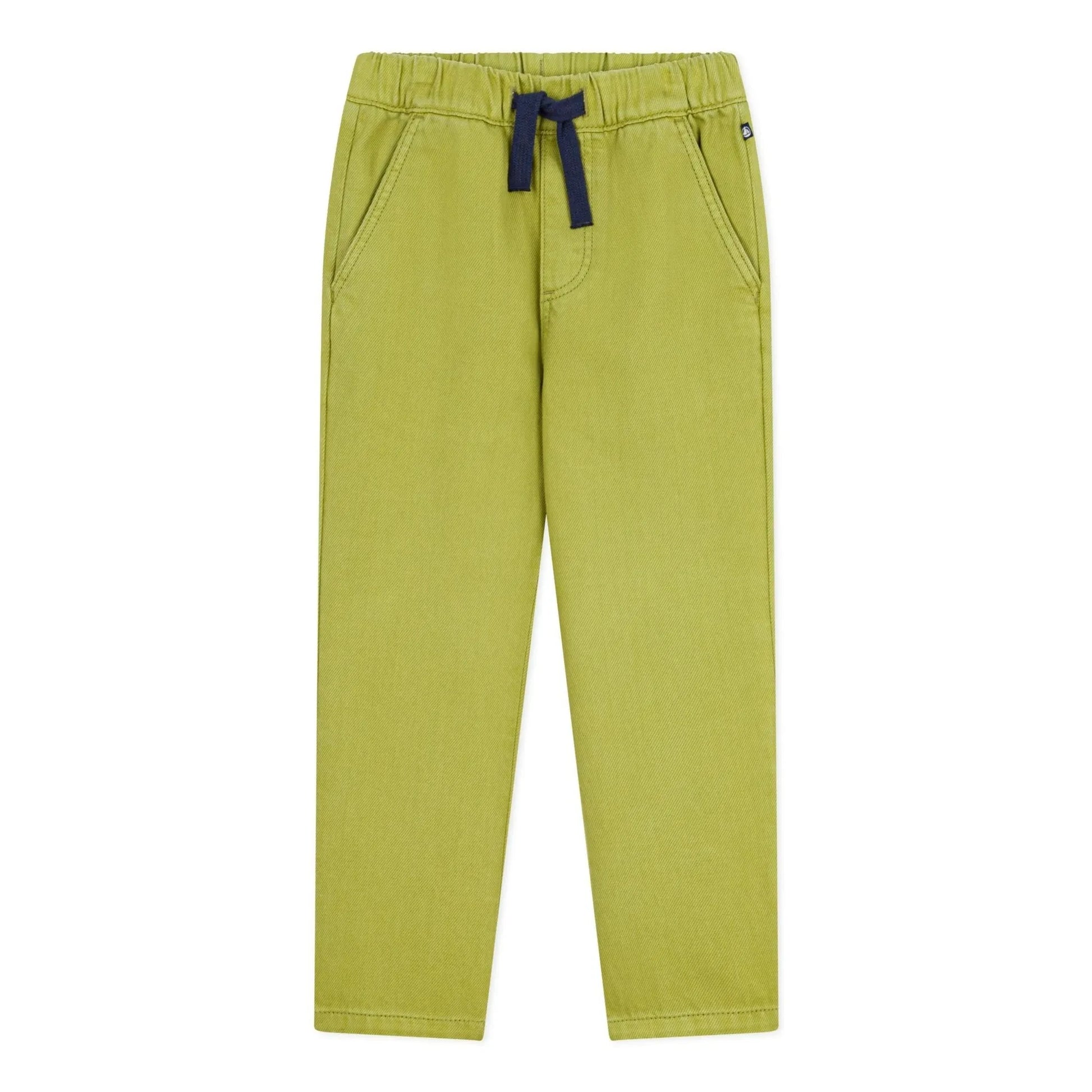 Petit Bateau - Straight Twill Pants | Olive