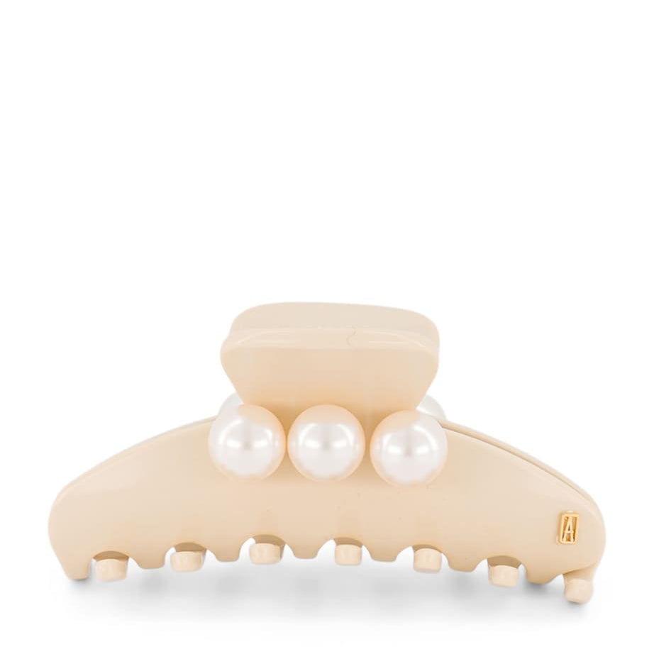 Alexandre de Paris Oversize Pearl-Detail Claw Hair Clip