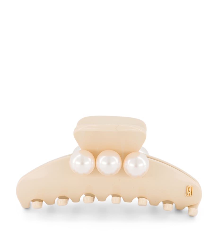 Alexandre de Paris Oversize Pearl-Detail Claw Hair Clip