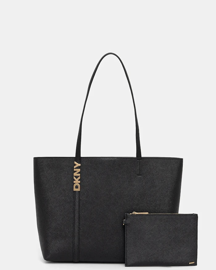 Кожена чанта Dkny