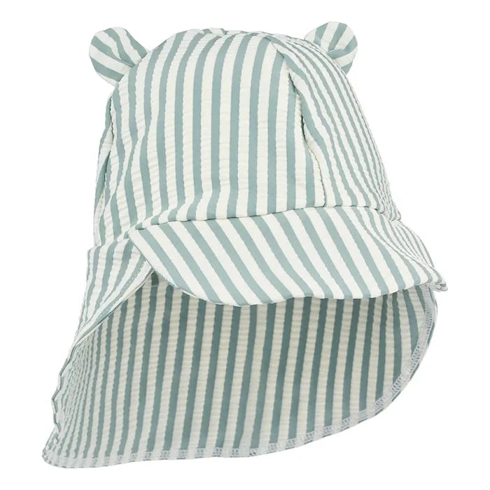 Liewood шапка с козирка за деца Senia Seersucker Sun Hat With Ears