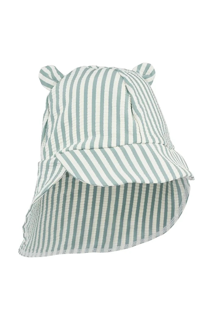 Liewood шапка с козирка за деца Senia Seersucker Sun Hat With Ears