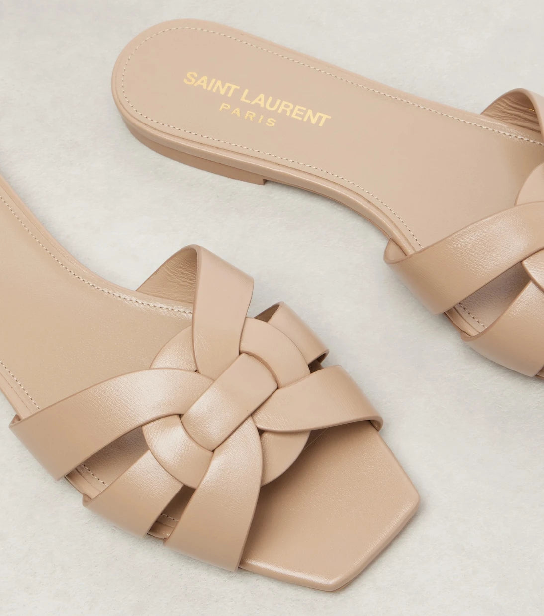 Saint Laurent - Tribute Nu Pieds 05 leather sandals