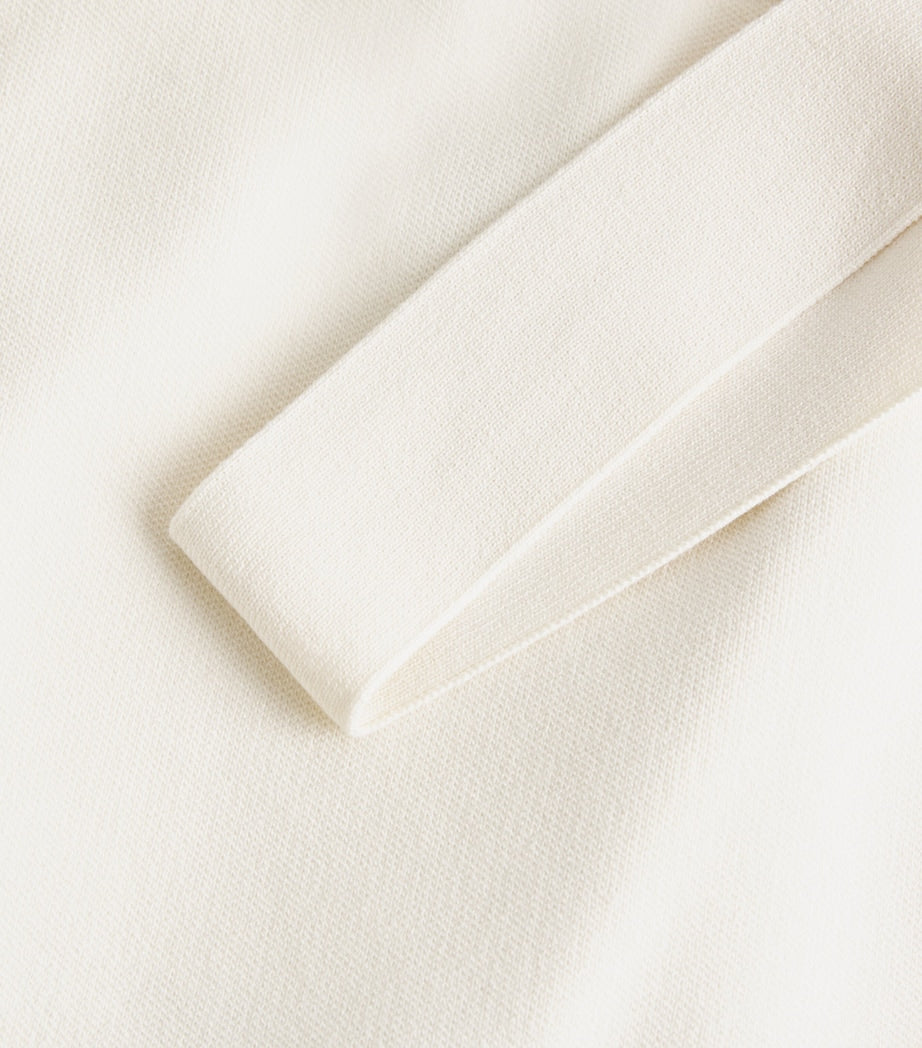 White Square-Neck Crop Top