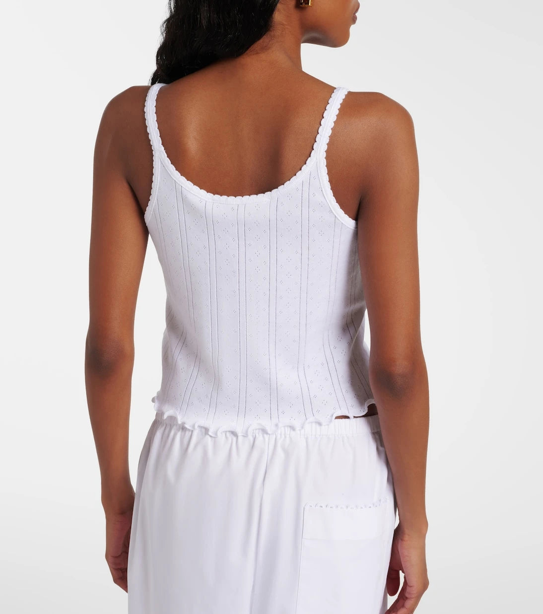 Róhe - Pointelle cotton tank top