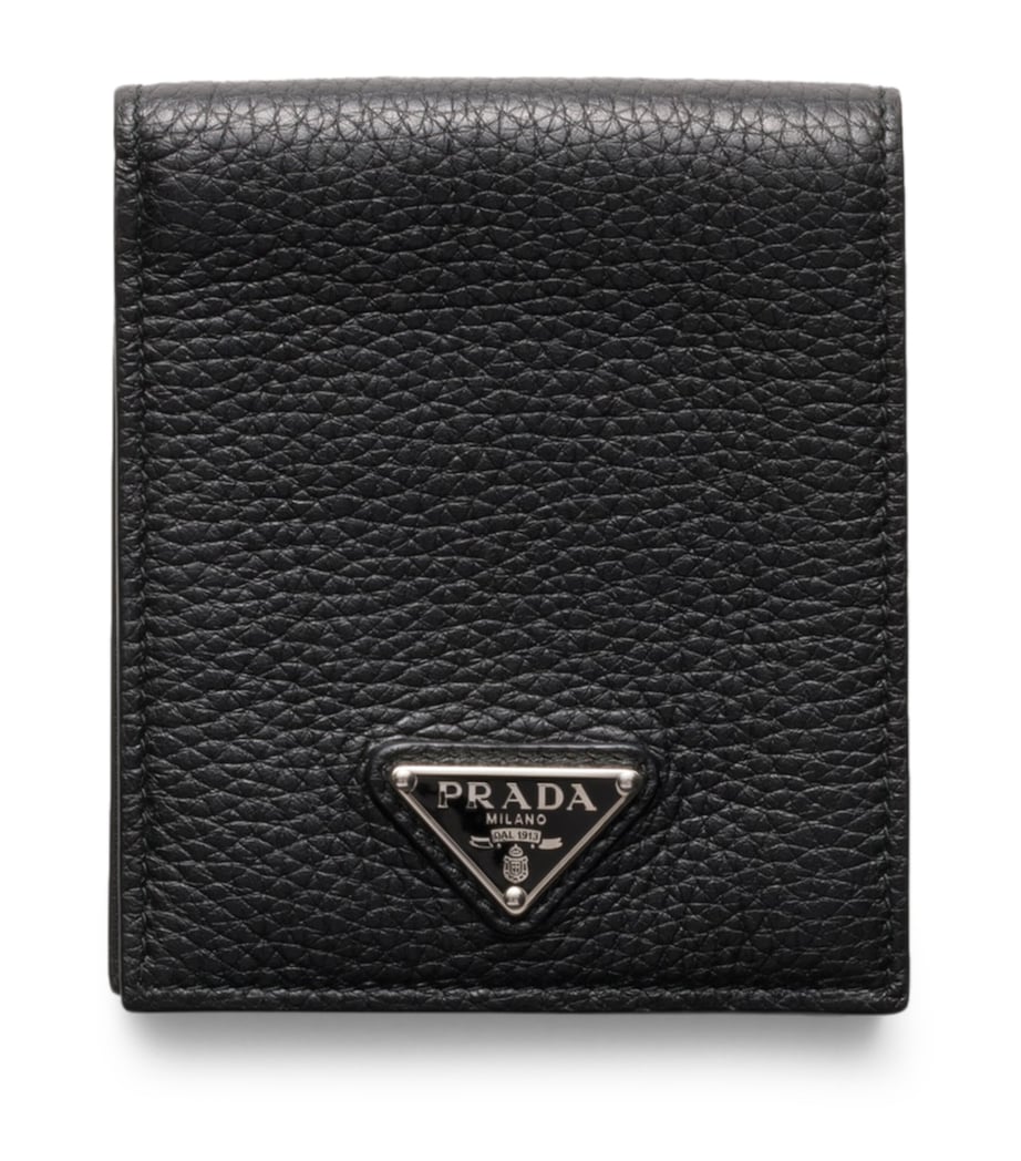 Prada Leather Triangle Wallet