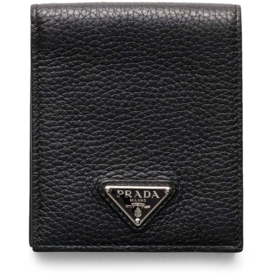 Prada Leather Triangle Wallet