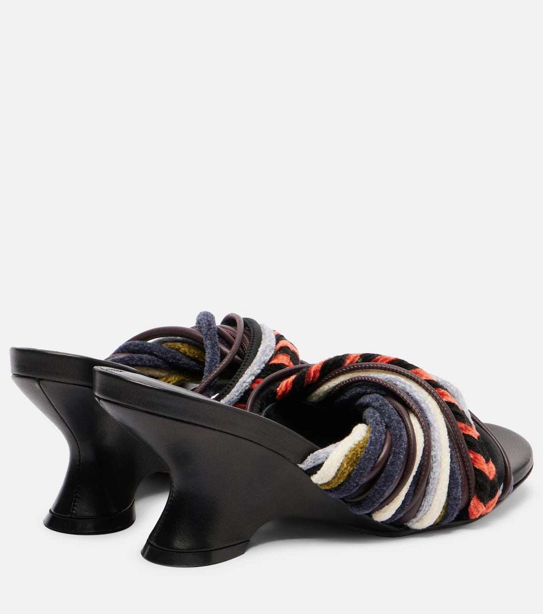 Dries Van Noten - 75 braided wedge mules