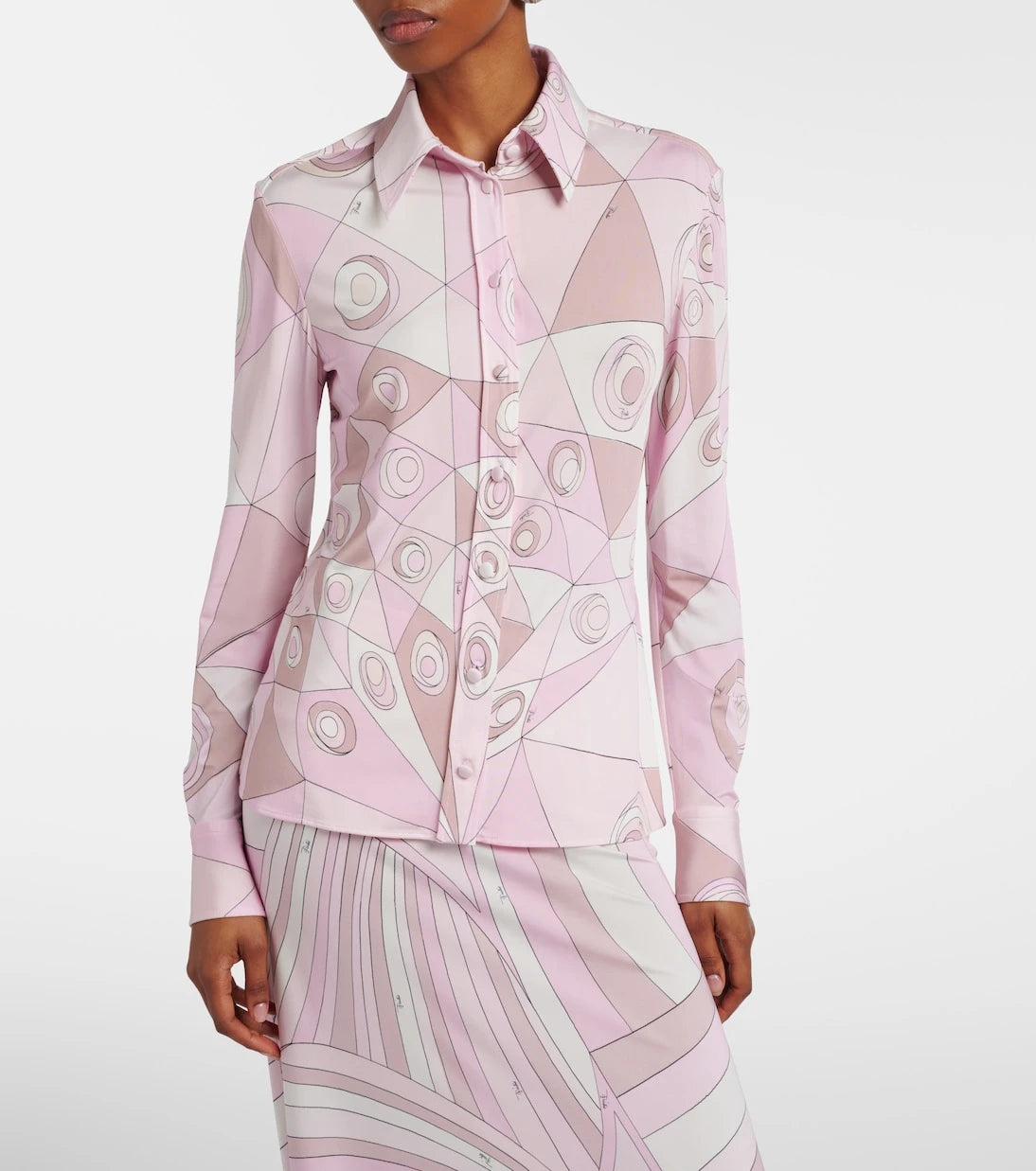 Pucci - Occhi satin jersey shirt