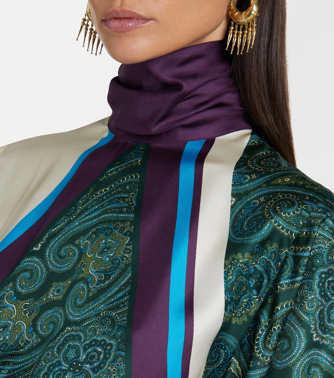 Alémais - Joni printed silk midi dress