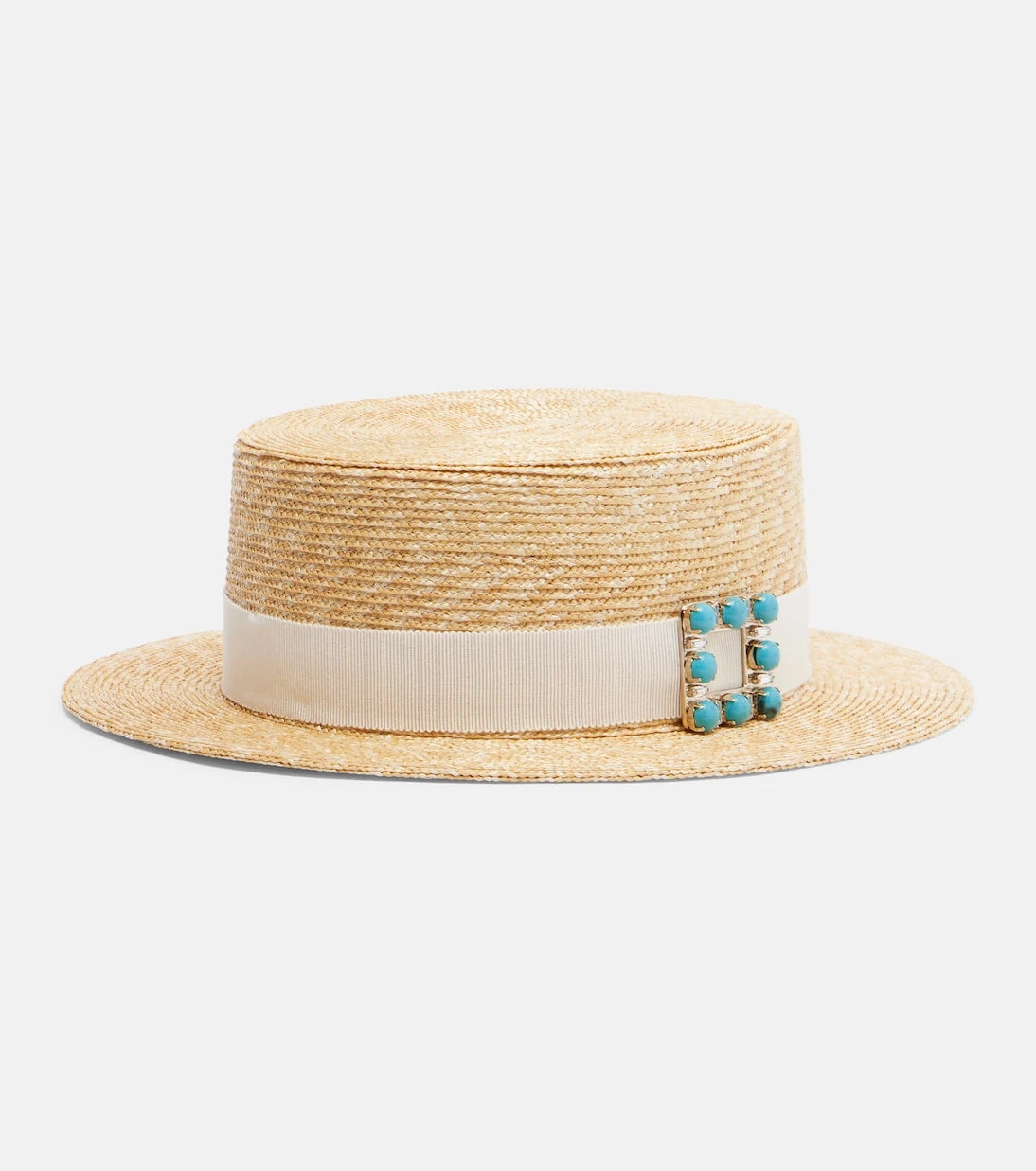 Roger Vivier - Très Vivier straw boater hat
