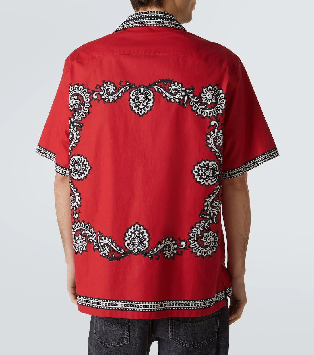 Dolce&Gabbana - Bandana cotton bowling shirt