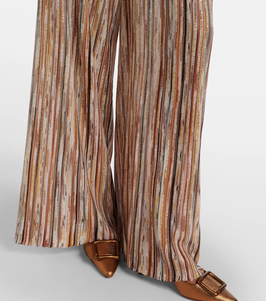 Missoni - Sequined striped wide-leg pants