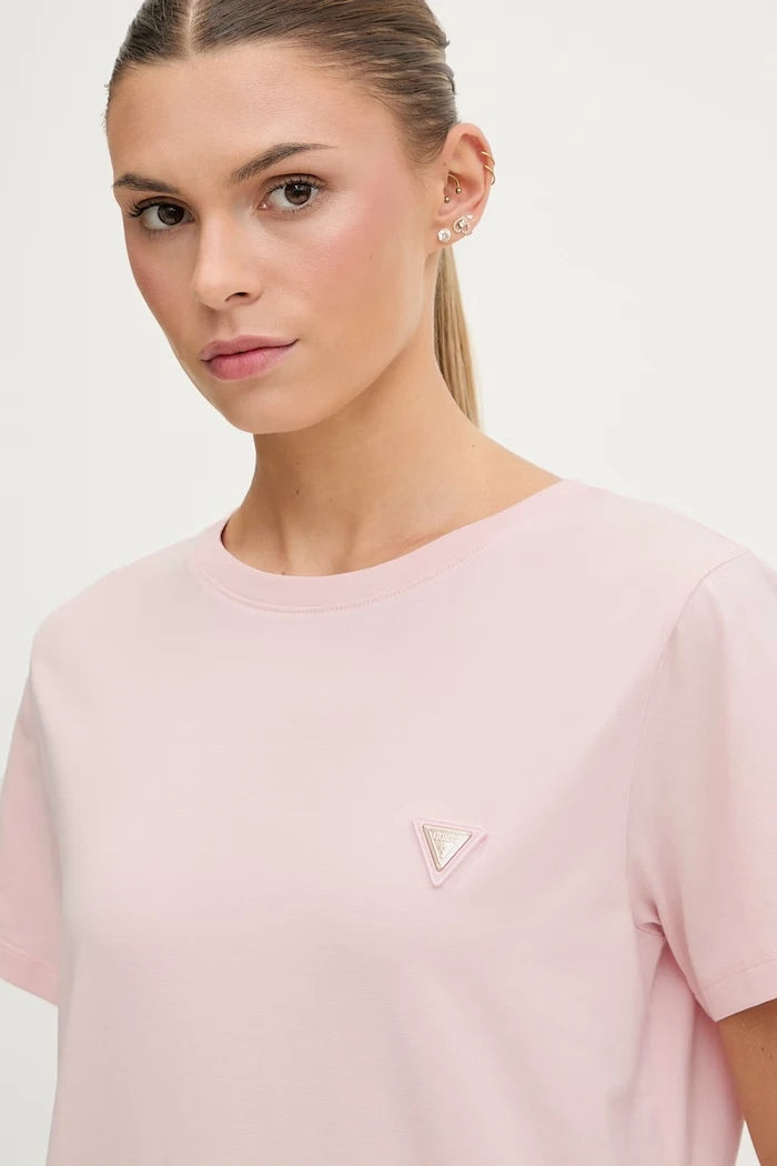 Guess pamuk ve elastan karışımlı kadın tişört COLETTE