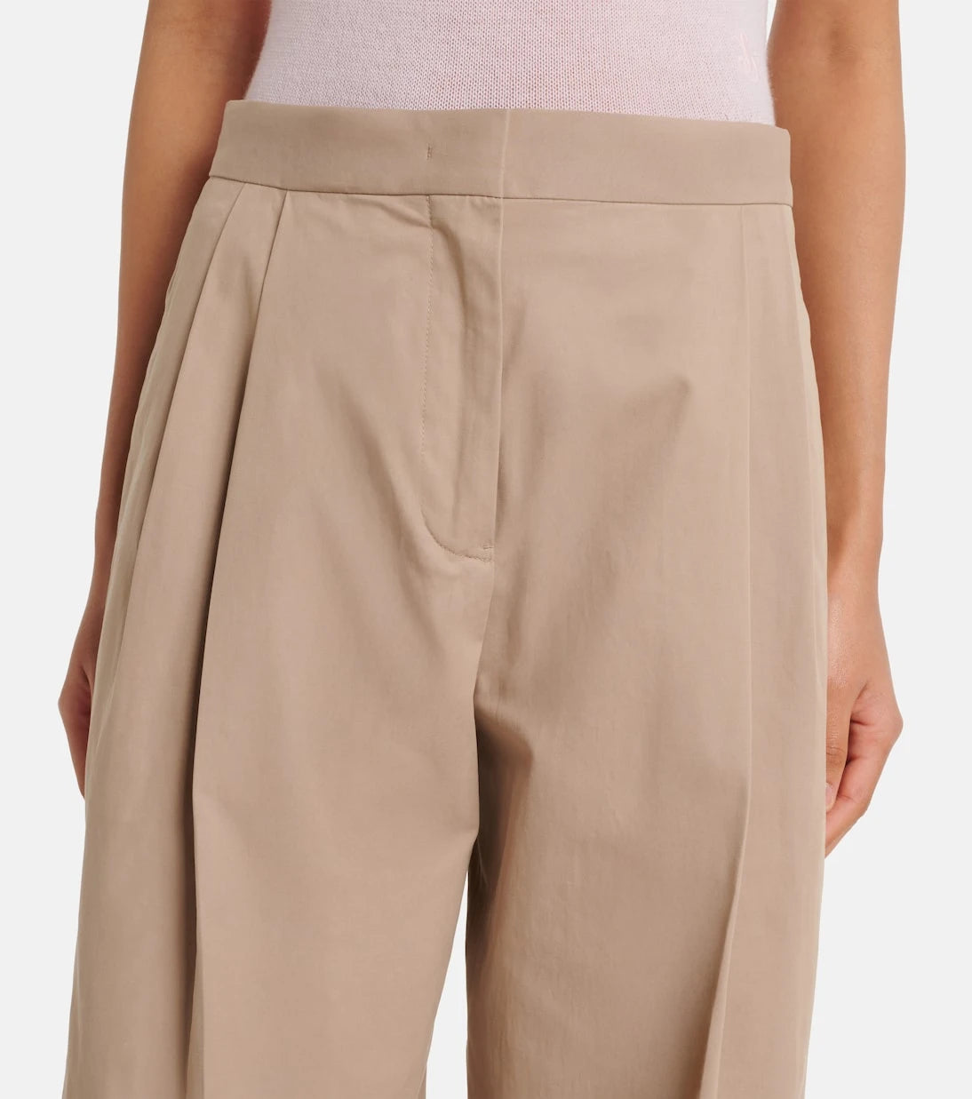 Jil Sander - Pleated cotton wide-leg pants