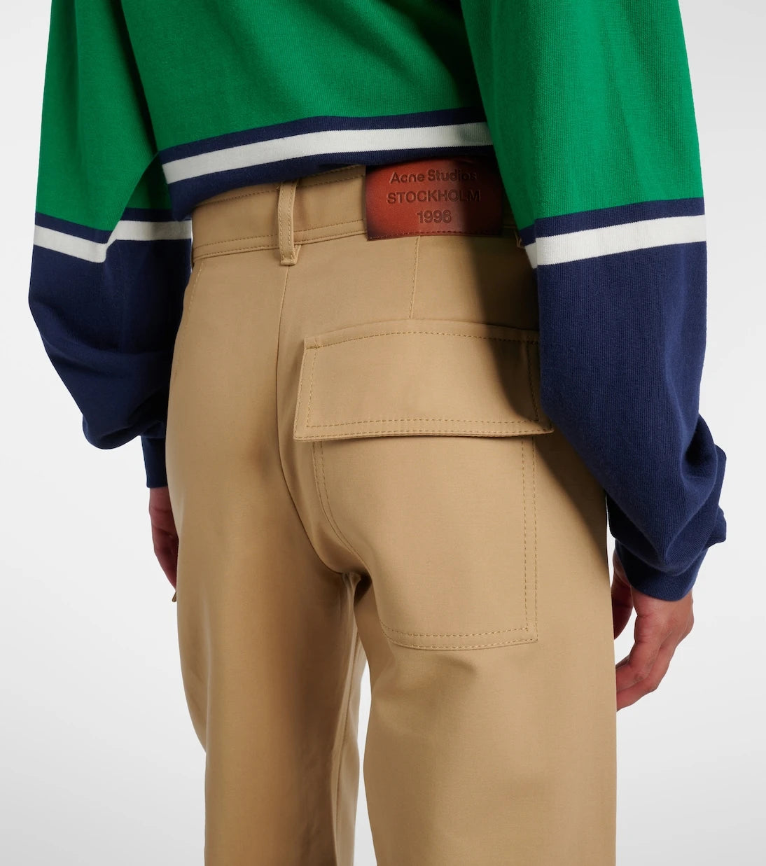 Acne Studios - Layered mid-rise cotton satin pants