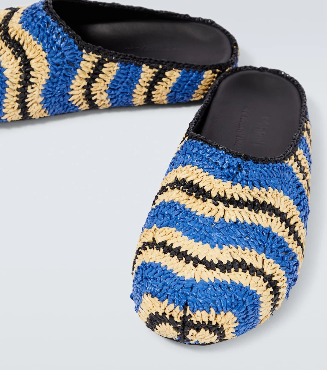 Marni - x No Vacancy Inn raffia-effect slippers