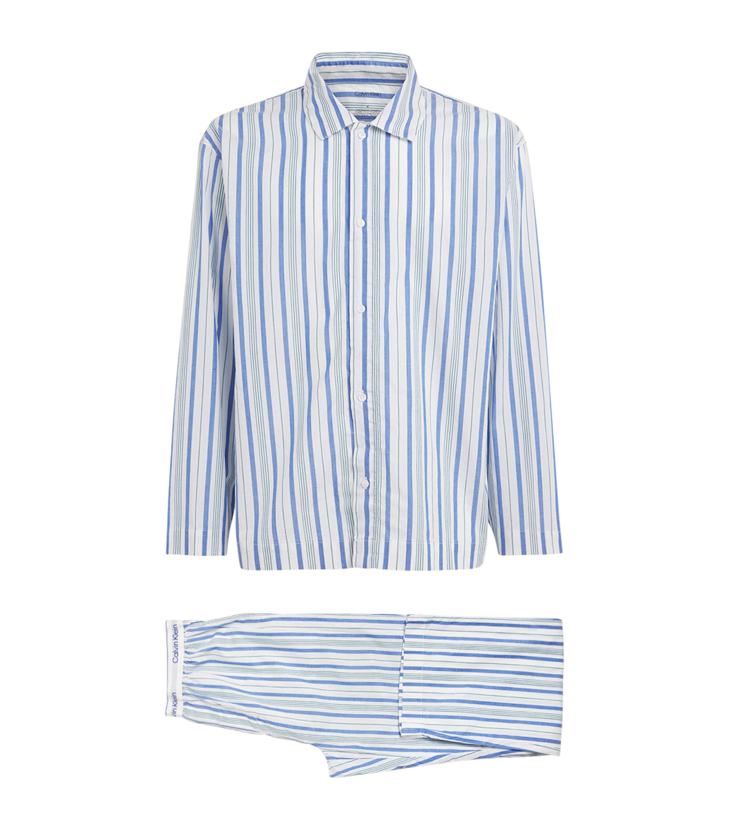Cotton Poplin Stripe Pyjamas