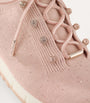 Jimmy Choo Pink Veles Knitted Glitter Sneakers