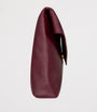 Saint Laurent Red Large Leather Cassandre Envelope Pouch