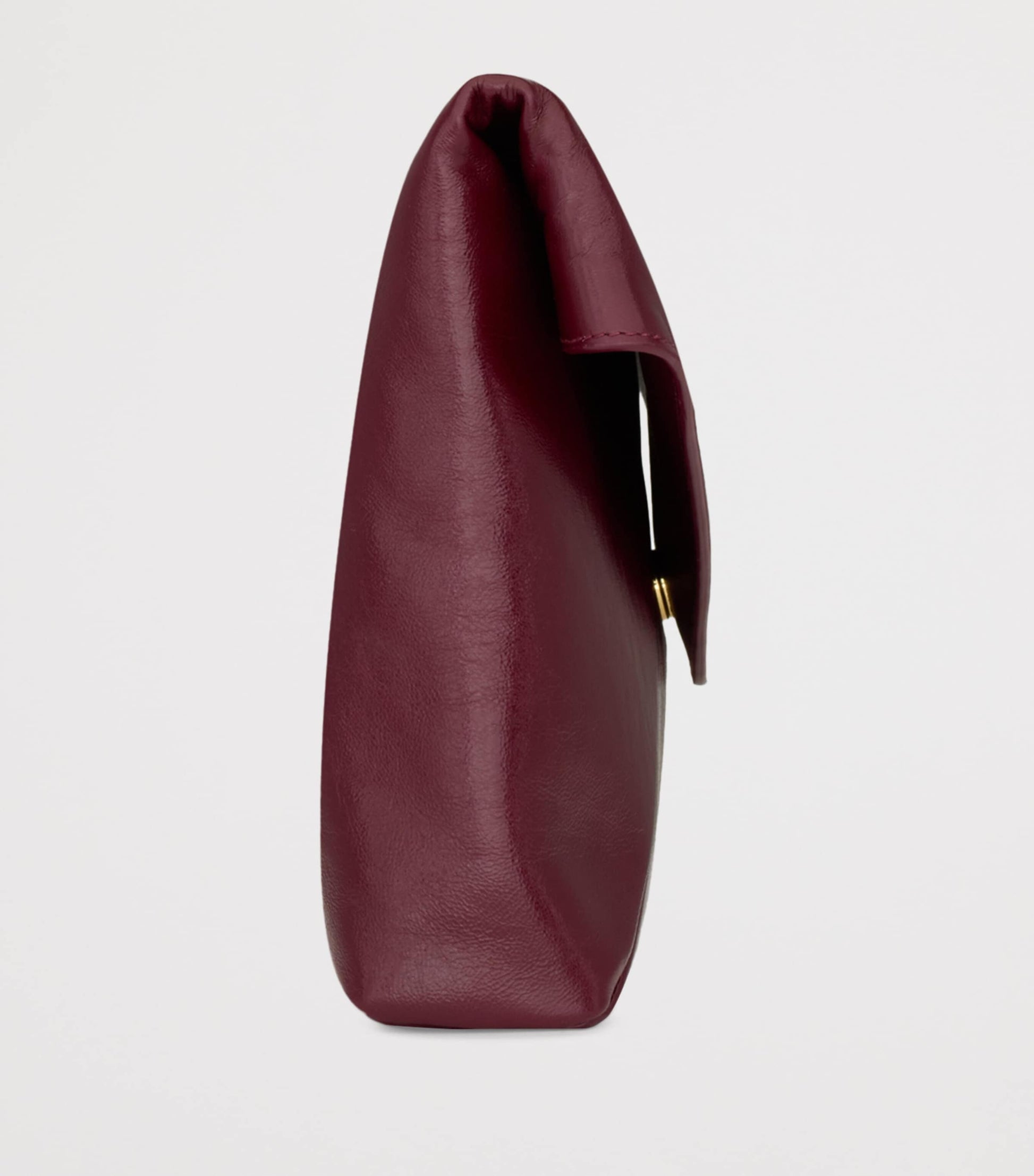 Saint Laurent Red Large Leather Cassandre Envelope Pouch