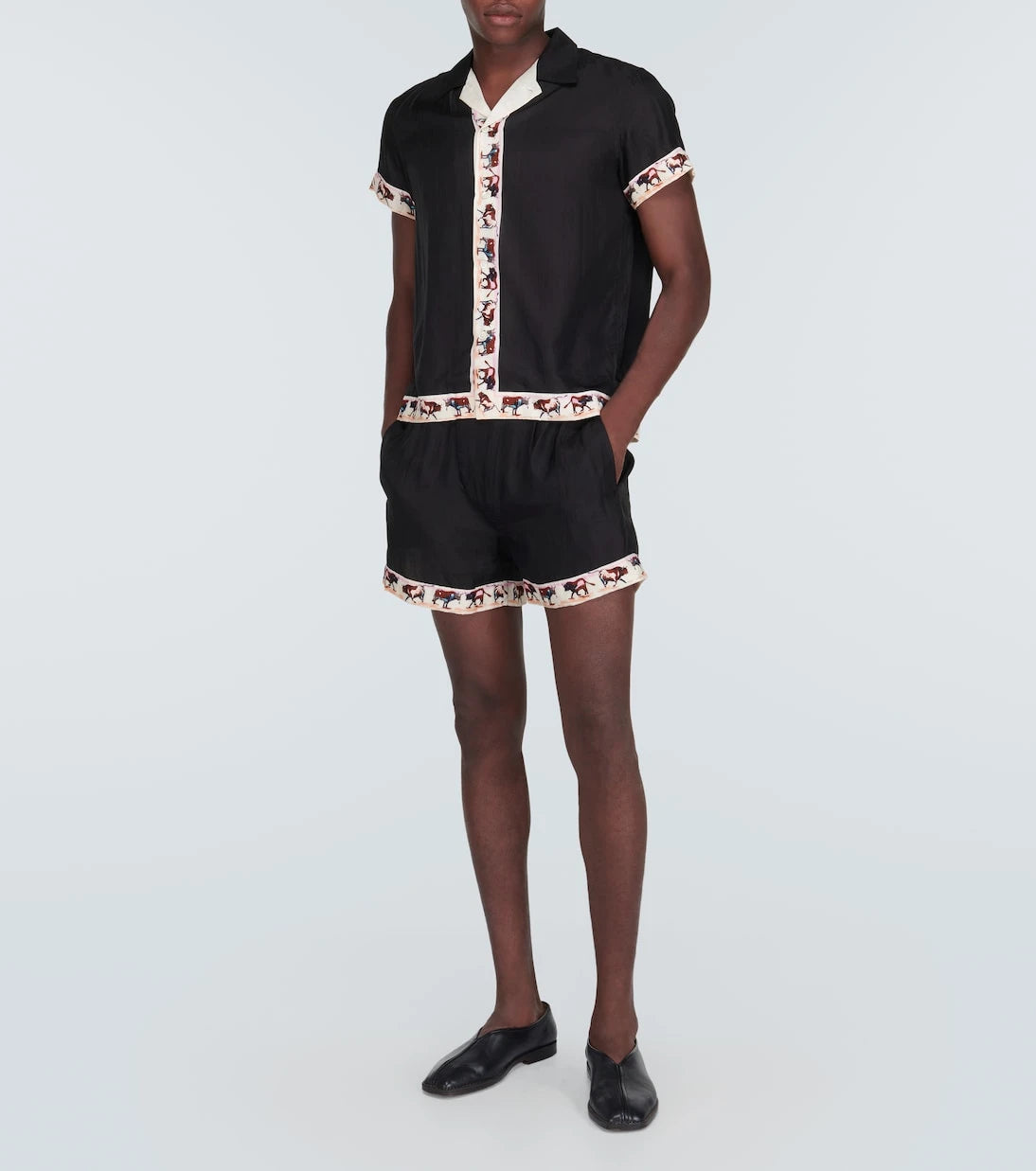 Bode - Taureau printed silk boxers