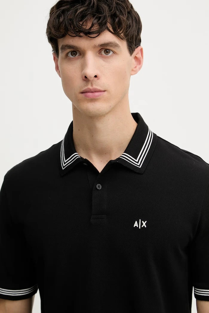 Armani Exchange тениска с яка мъжка памучна